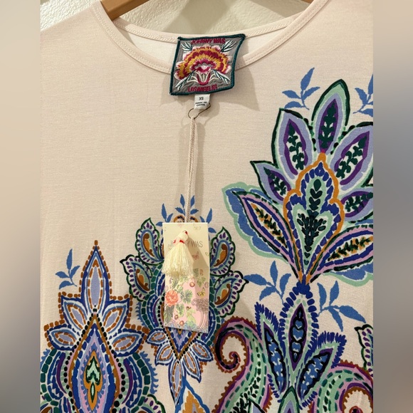 🆕Johnny Was - THE JANIE FAVORITE CAP SLEEVE DRESS Size X-Small NWT - Picture 8 of 13